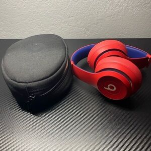 Beats by Dre Red and Blue On-Ear Headphones